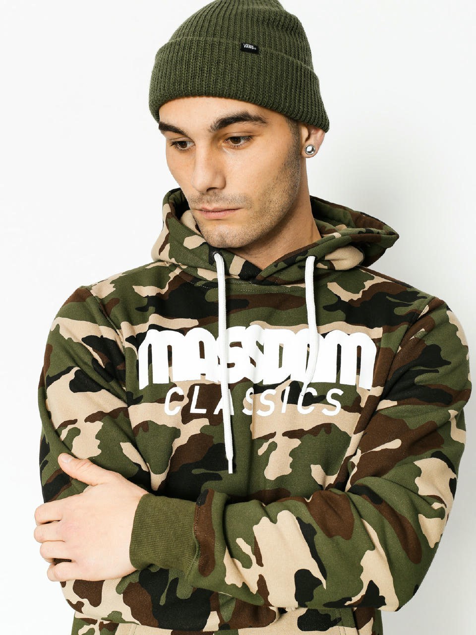 Bluza z kapturem MassDnm Classics HD (woodland camo)