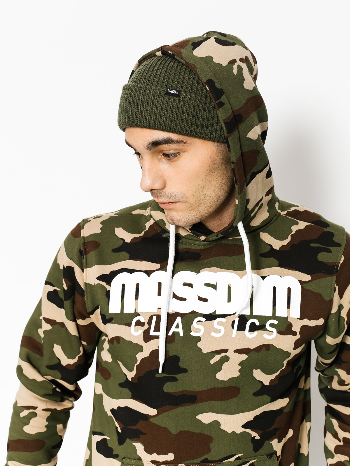 Bluza z kapturem MassDnm Classics HD (woodland camo)