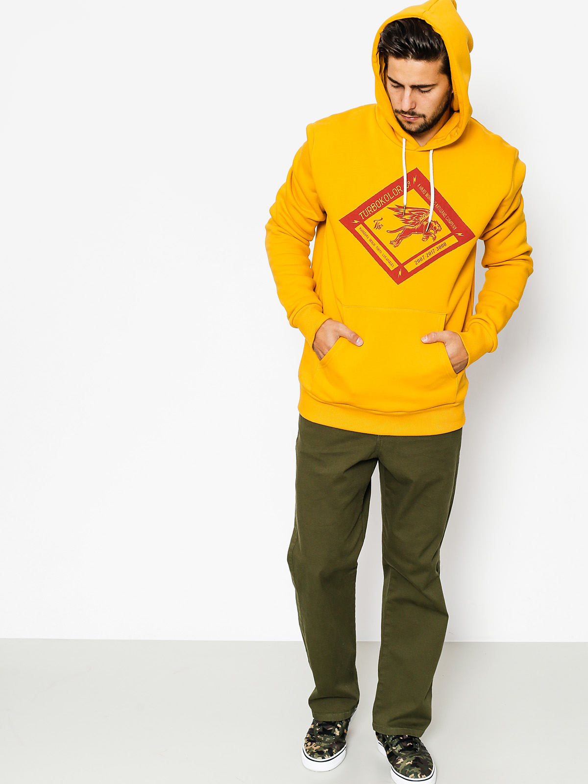 Bluza z kapturem Turbokolor Boxer Diamond HD (yellow)