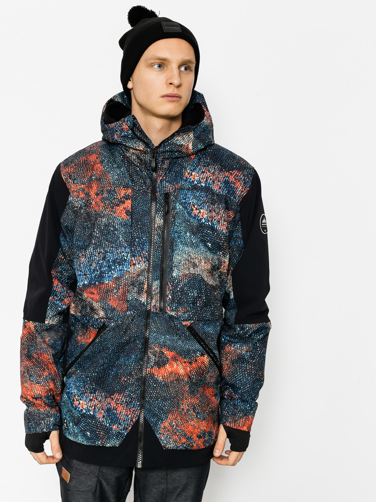 Męska Kurtka snowboardowa Quiksilver Travis Rice Stretch (marine iguana real)
