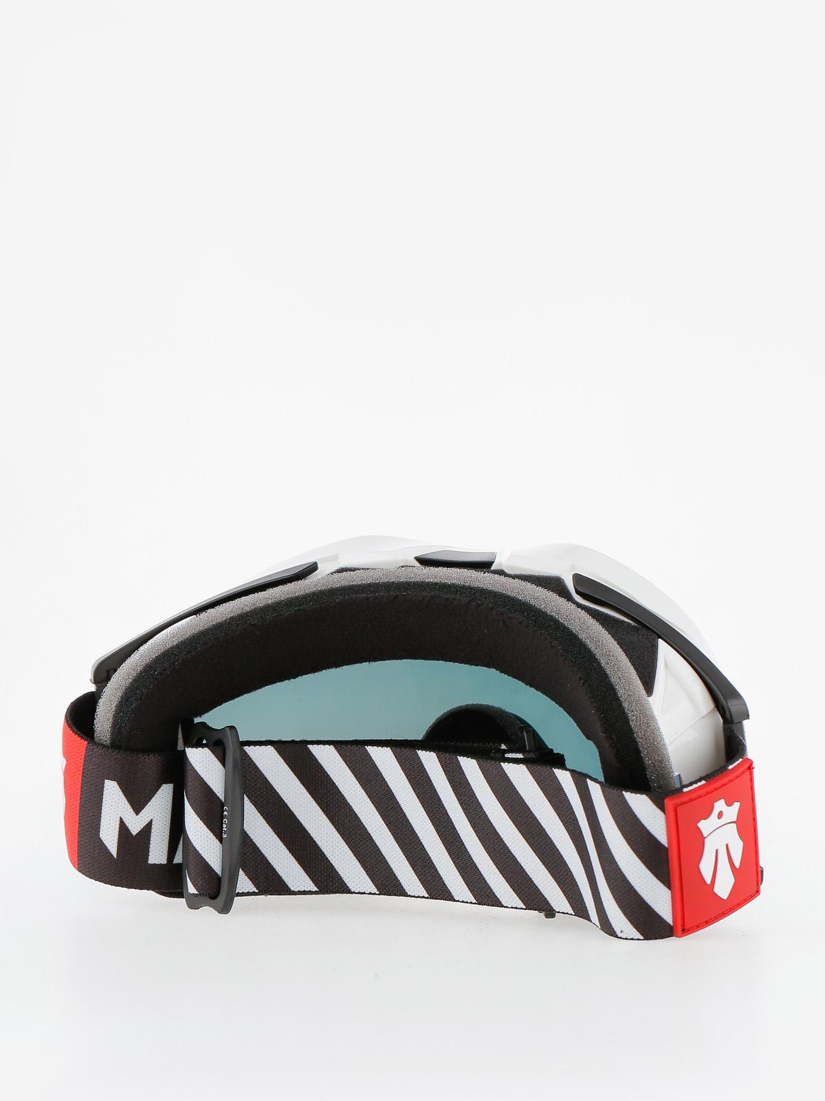 Gogle Majesty Patrol (glossy white/red ruby mirror/clear amber)