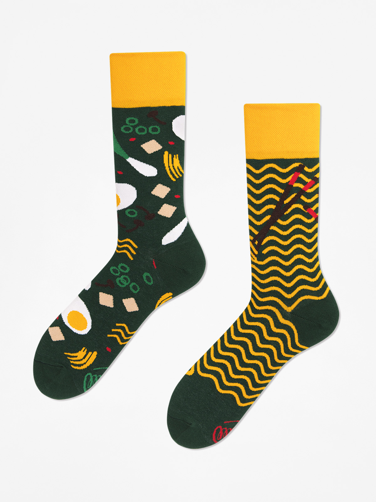 Skarpetki Many Mornings Ramen Noodles (green/yellow)