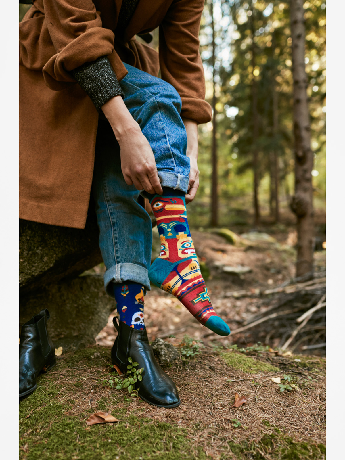 Skarpetki Many Mornings Apache Tribe (blue/multicolor)