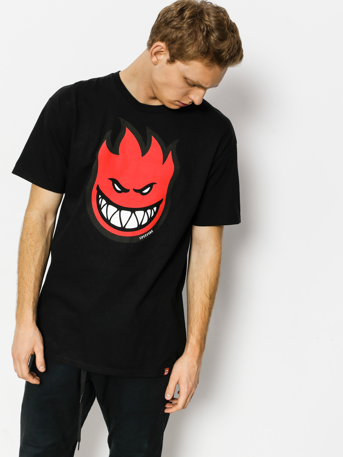 T-shirt Spitfire Big Head Fill (black/red)