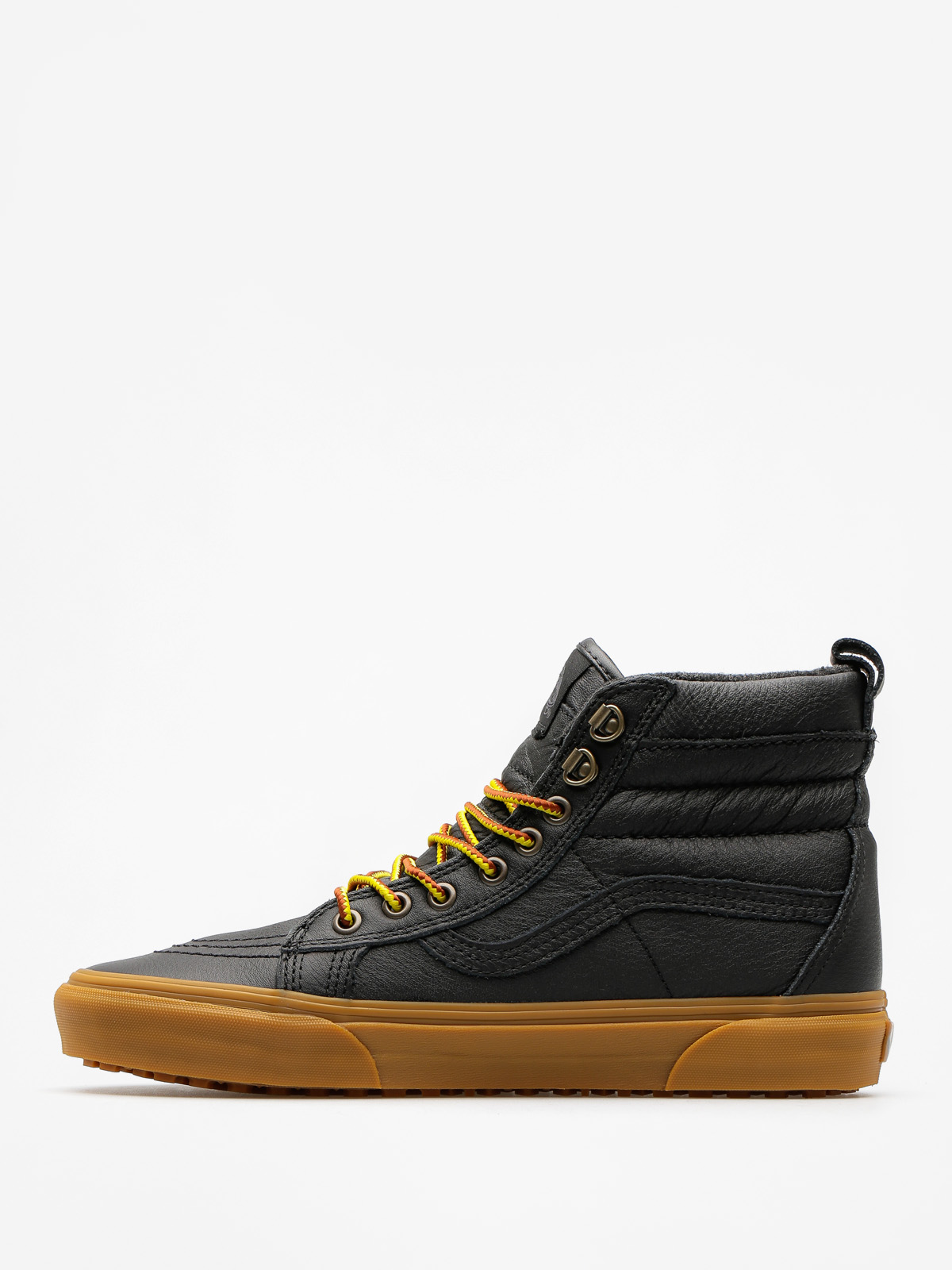 vans sk8 hi mte black leather gum