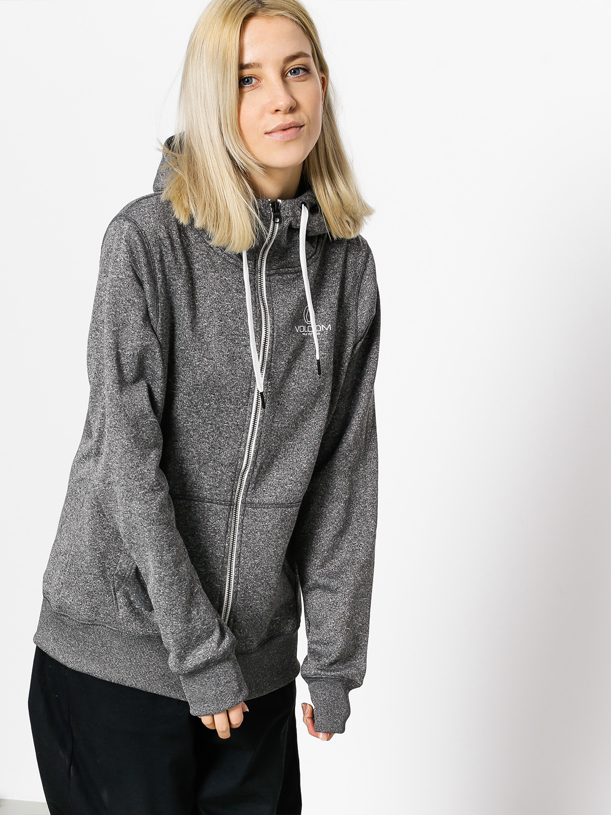 Bluza z kapturem Volcom Cascara Wmn (blk)