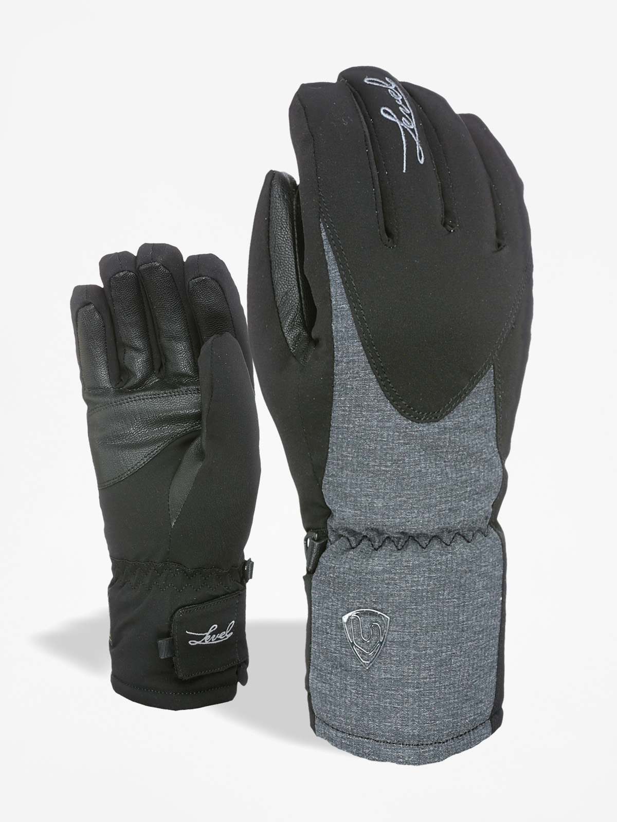 Rękawice Level Alpine Wmn (black/grey)
