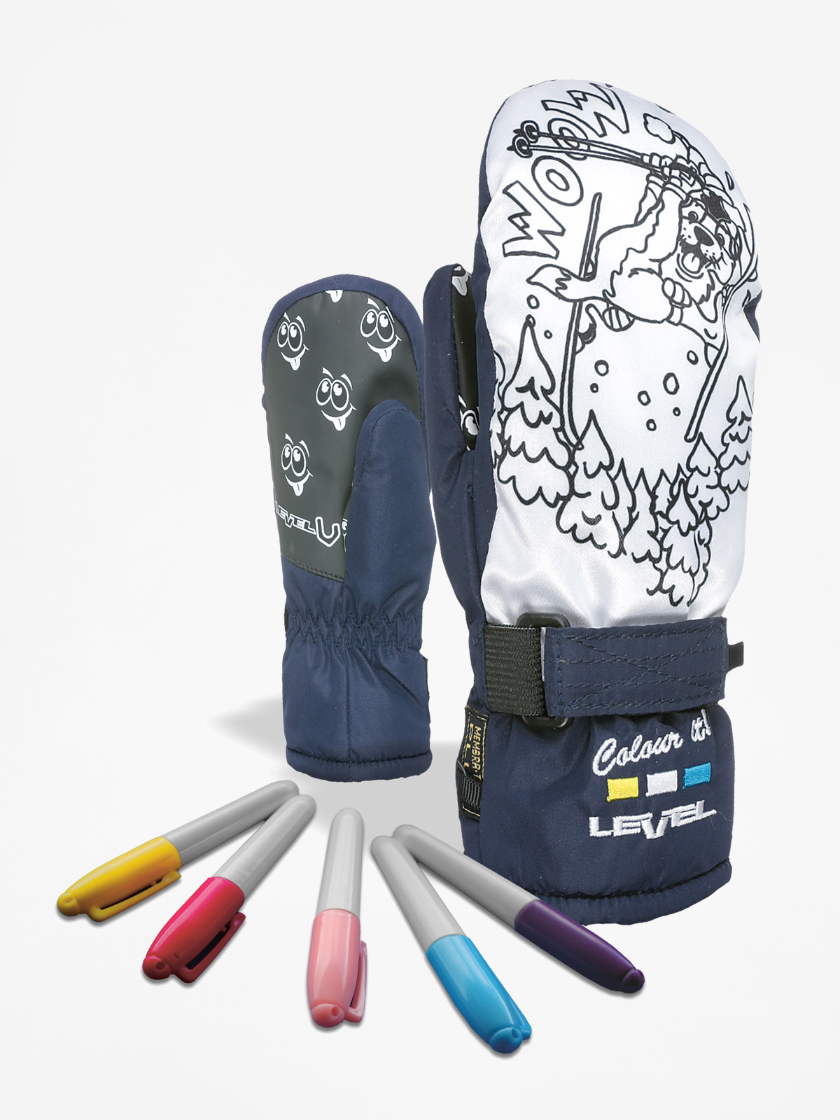 Rękawice Level Pop Art Jr Mitt (navy)