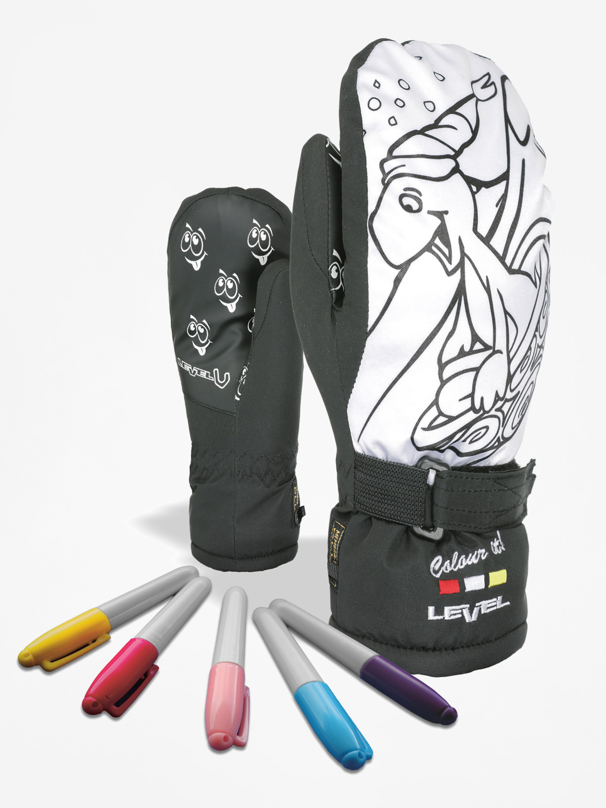 Rękawice Level Pop Art Jr Mitt (black)