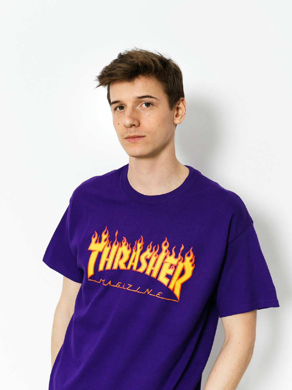 T-shirt Thrasher Flame (purple)