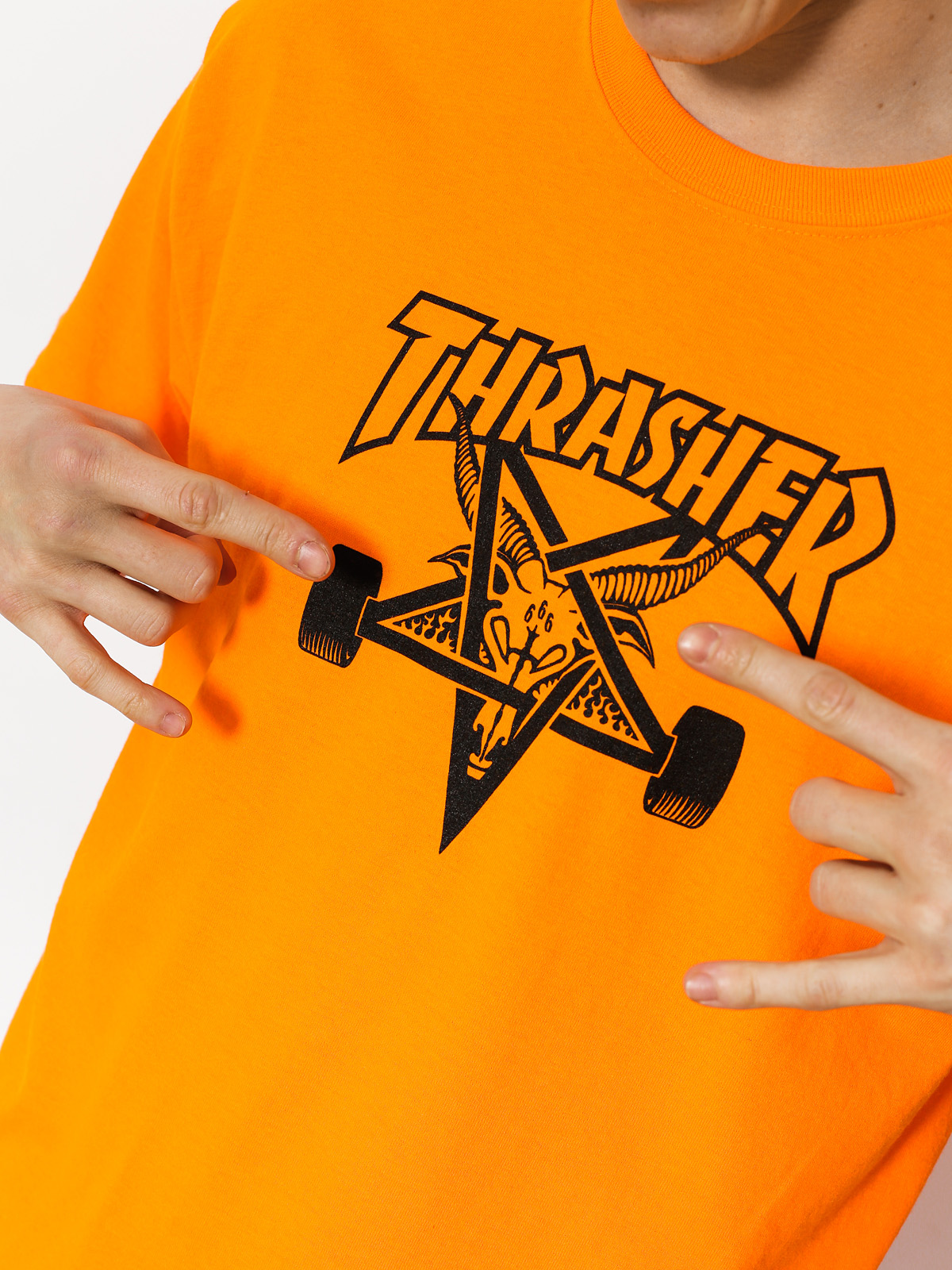 Skategoat Shirt Orange Thrasher Shirt Prezzo Maglia Thrasher
