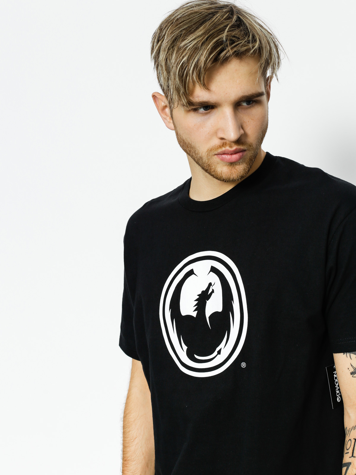 T-shirt Dragon Icon Staple Line (black)
