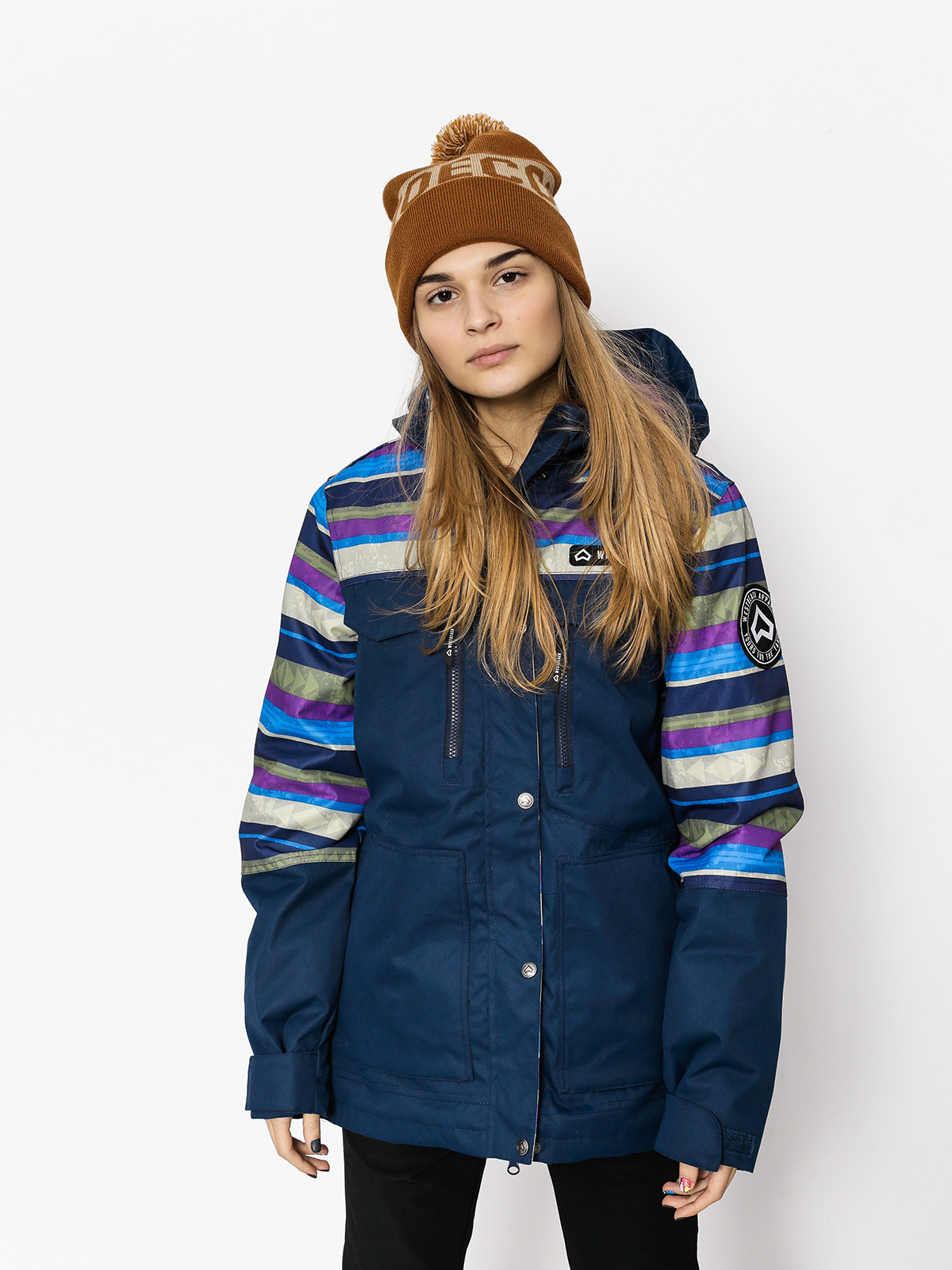 Damska Kurtka snowboardowa Westbeach Waltz Jacket (ultramarine/multi colour aztec)