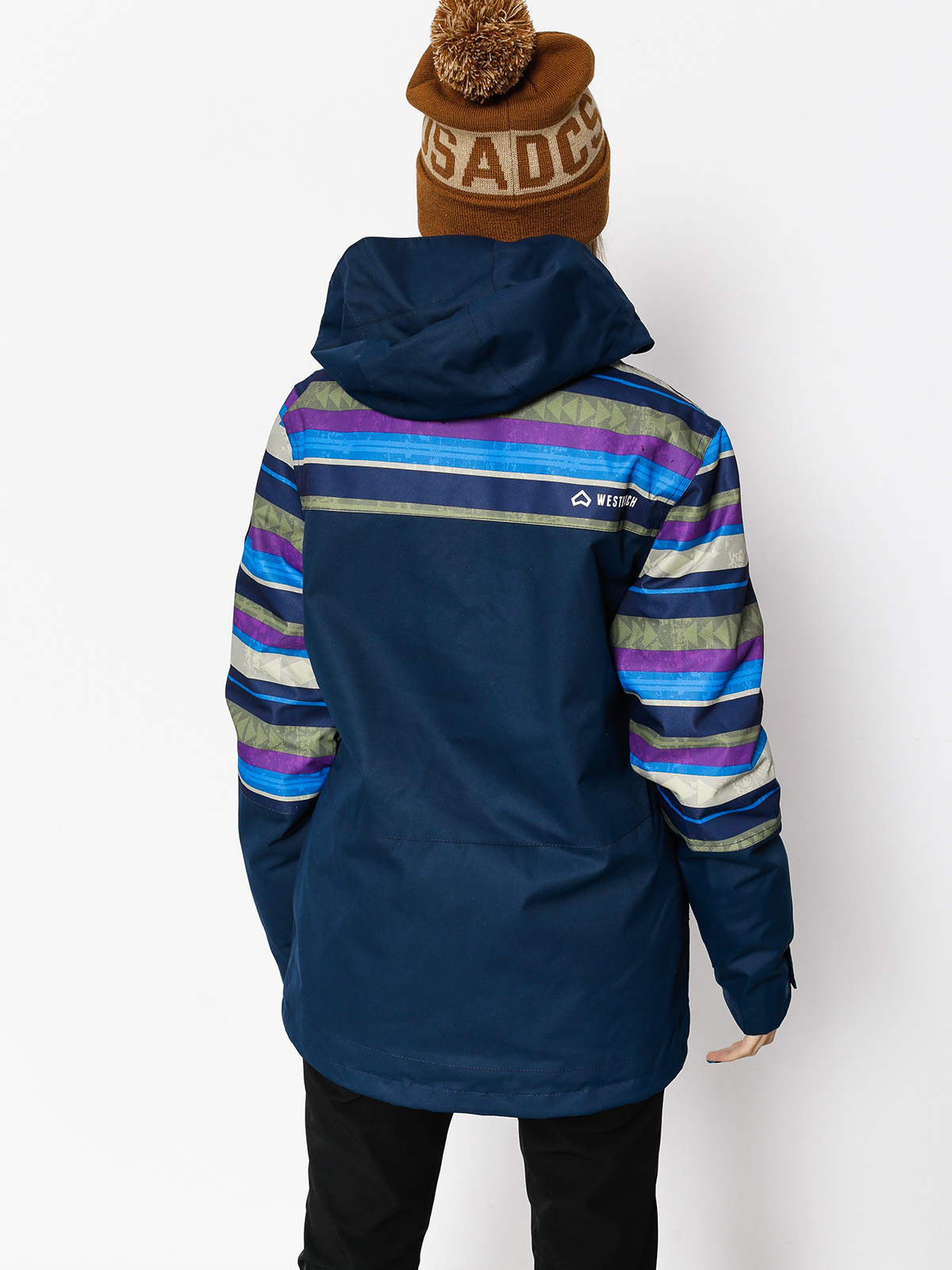 Damska Kurtka snowboardowa Westbeach Waltz Jacket (ultramarine/multi colour aztec)