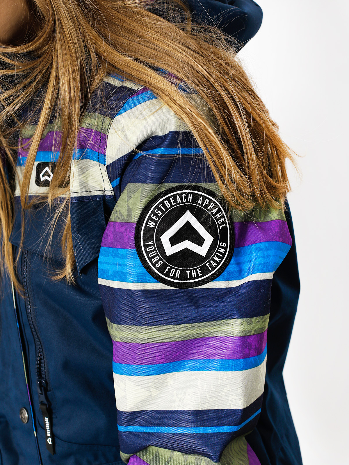 Damska Kurtka snowboardowa Westbeach Waltz Jacket (ultramarine/multi colour aztec)