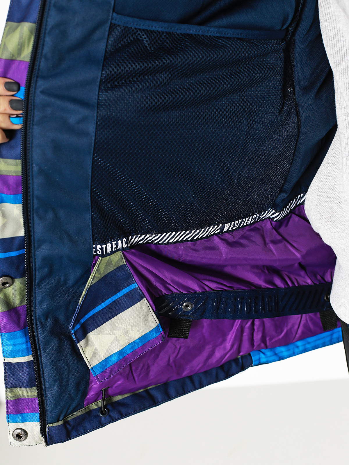 Damska Kurtka snowboardowa Westbeach Waltz Jacket (ultramarine/multi colour aztec)