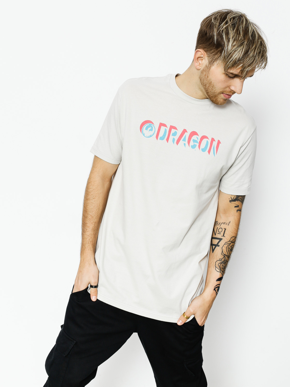 T-shirt Dragon Aspect (silver grey)