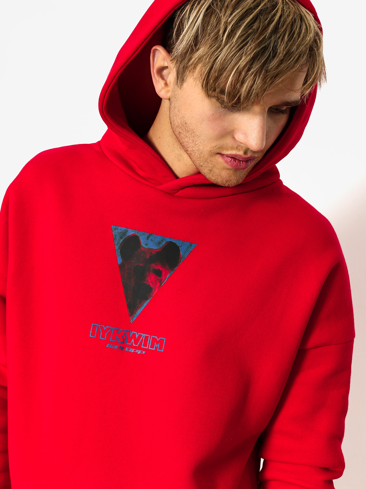 Bluza z kapturem We Peace It Hyena HD (red)