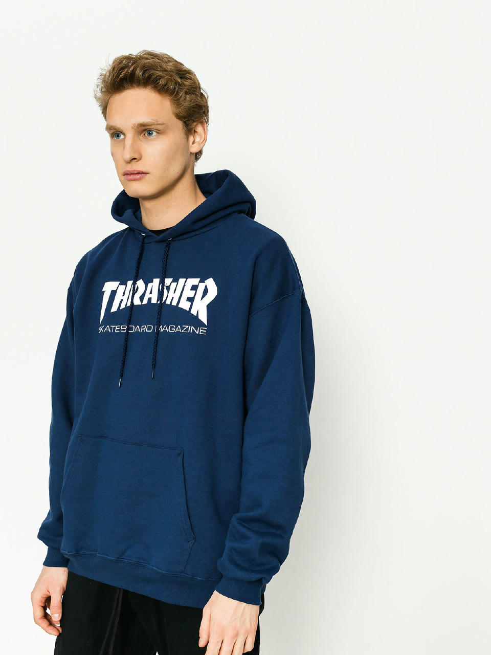 Bluza z kapturem Thrasher Skate Mag HD (navy blue)