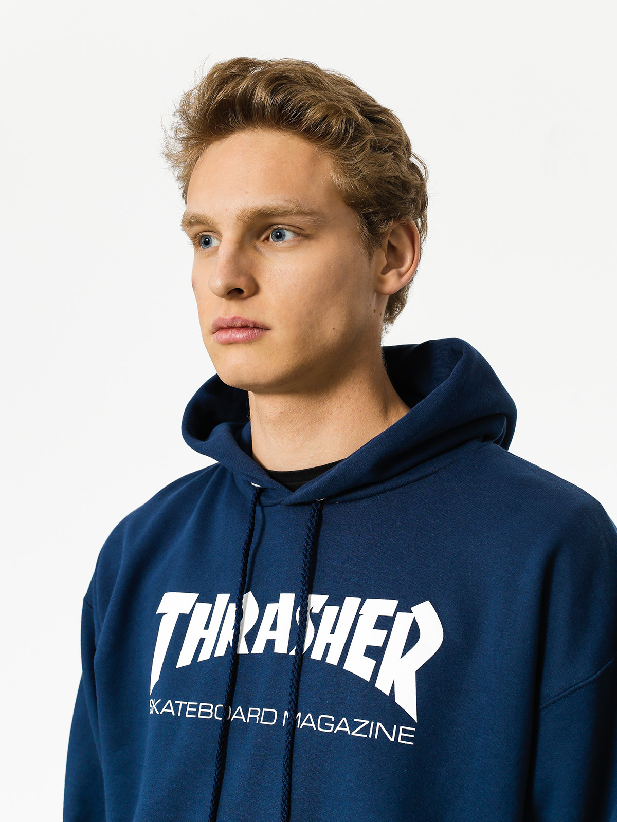 Bluza z kapturem Thrasher Skate Mag HD (navy blue)