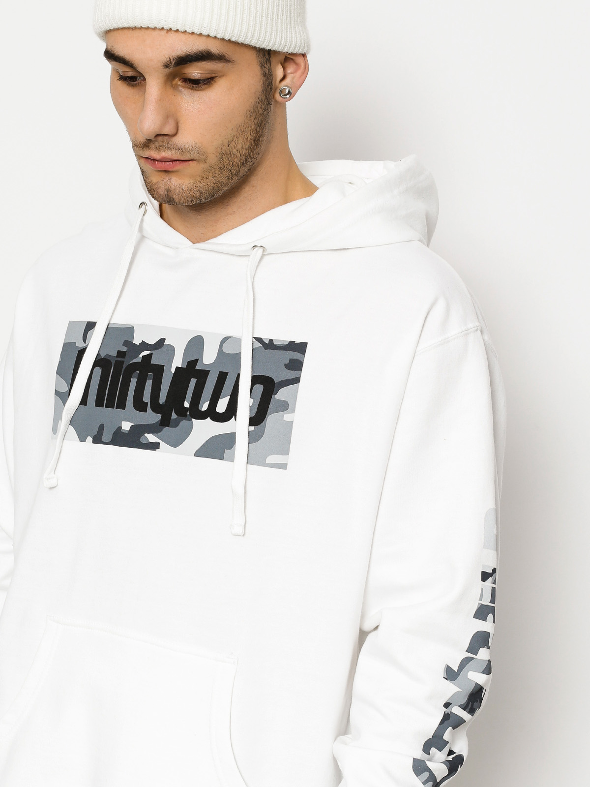 Bluza z kapturem ThirtyTwo Double Box Snow Camo (white)