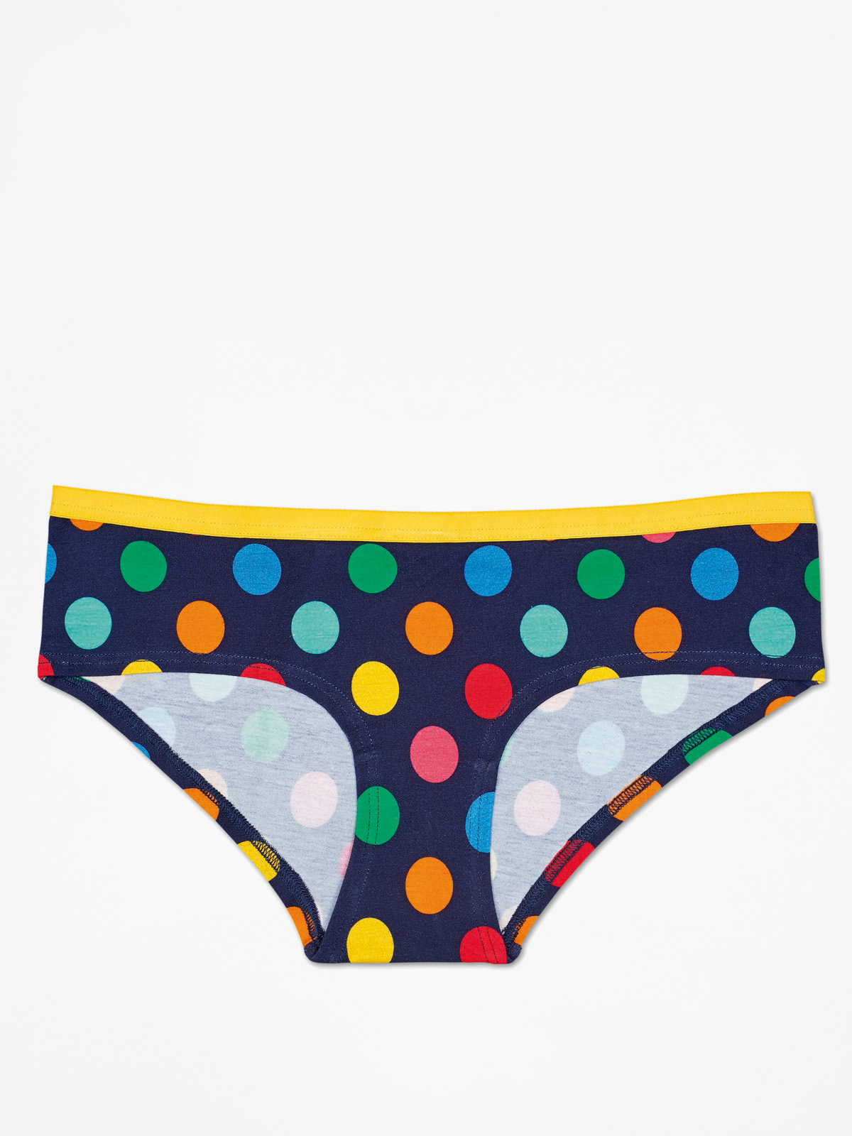Majtki Happy Socks Big Dot Hipster Wmn (yellow/navy/multi)