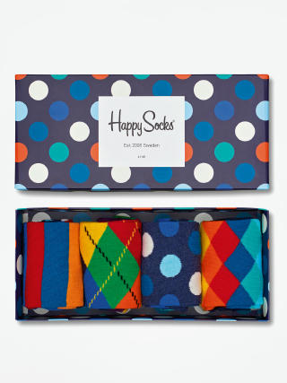 Skarpetki Happy Socks Giftbox 4pk (navy/blue/white)