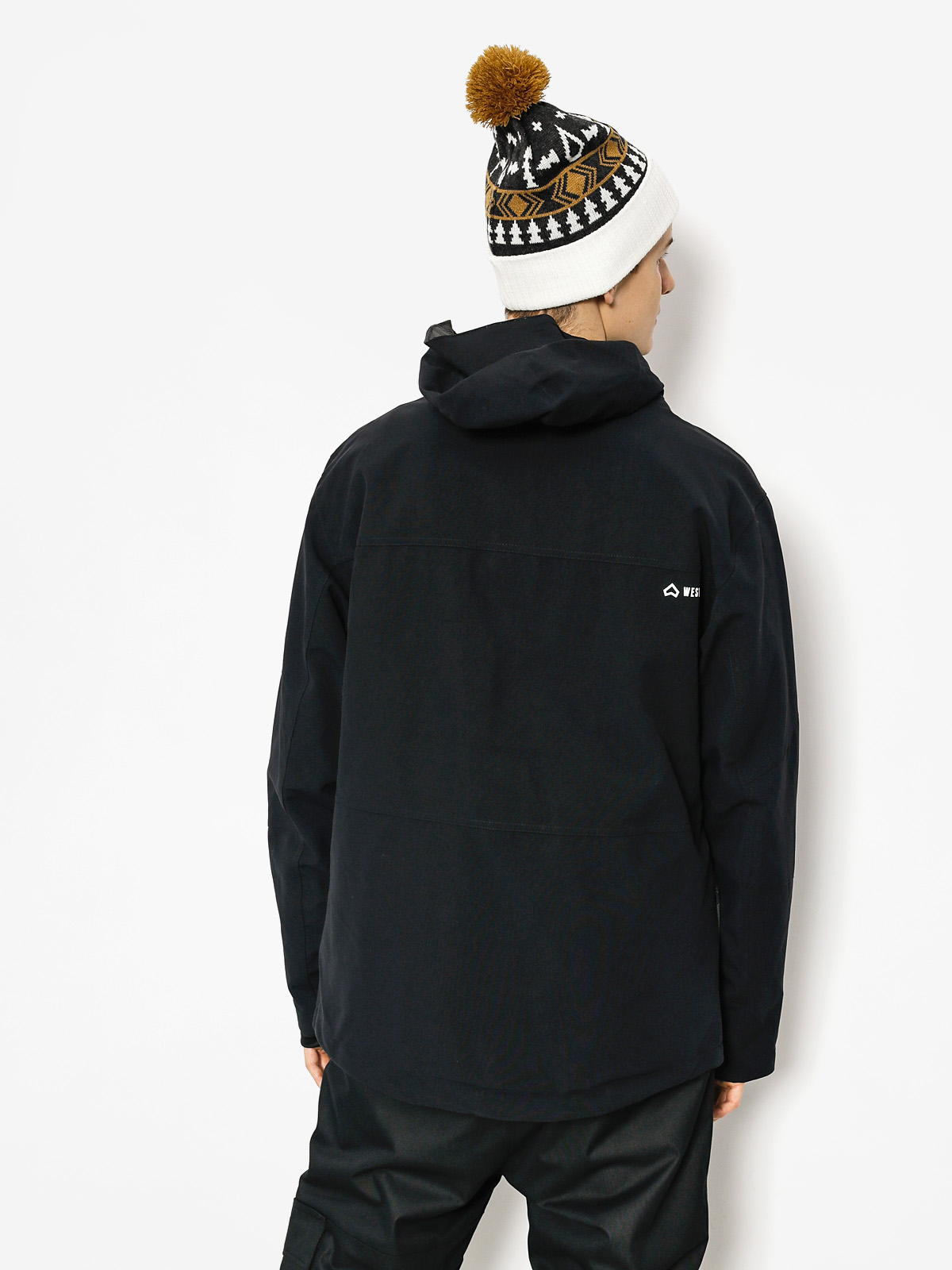 Męska Kurtka snowboardowa Westbeach Trojan Jacket (black/steel check)