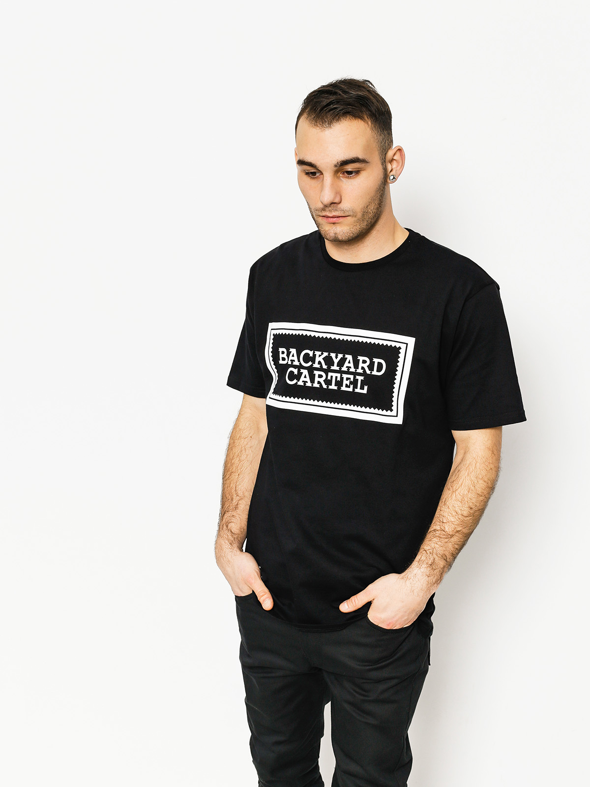 T-shirt Backyard Cartel Label Logo (black)