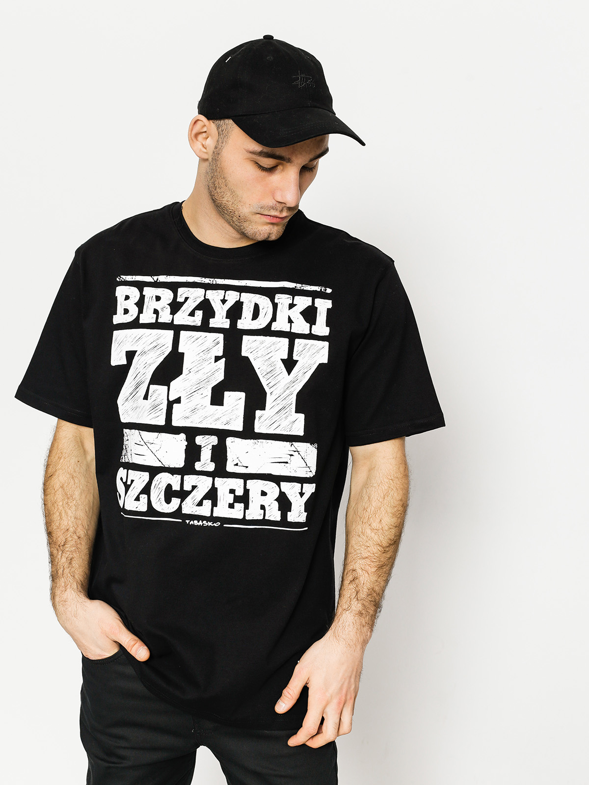 T-shirt Tabasko Brzydki i Zły Szczery (black)