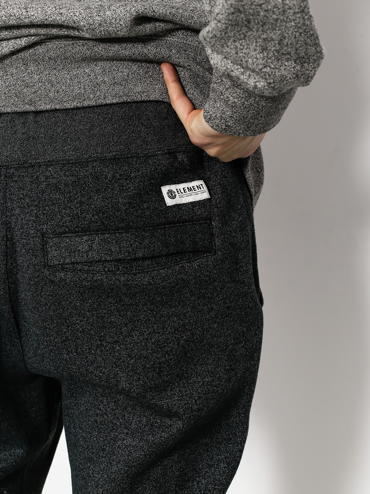 Spodnie Element Campus Track (black heather)