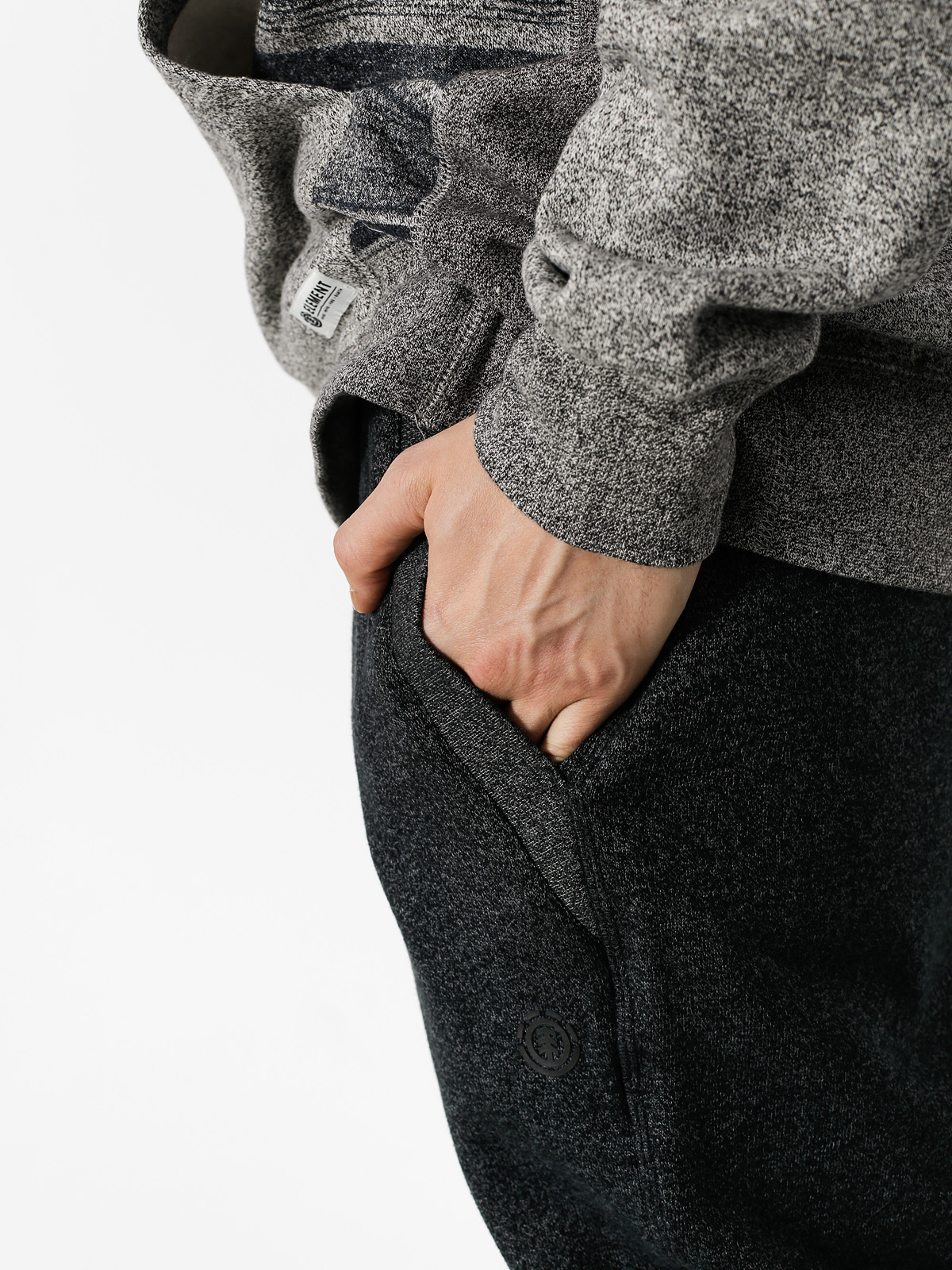 Spodnie Element Campus Track (black heather)