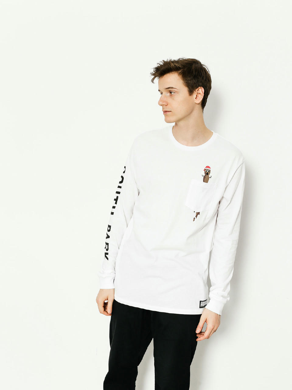 Longsleeve HUF Sp Mr Hanky Pocket (white)