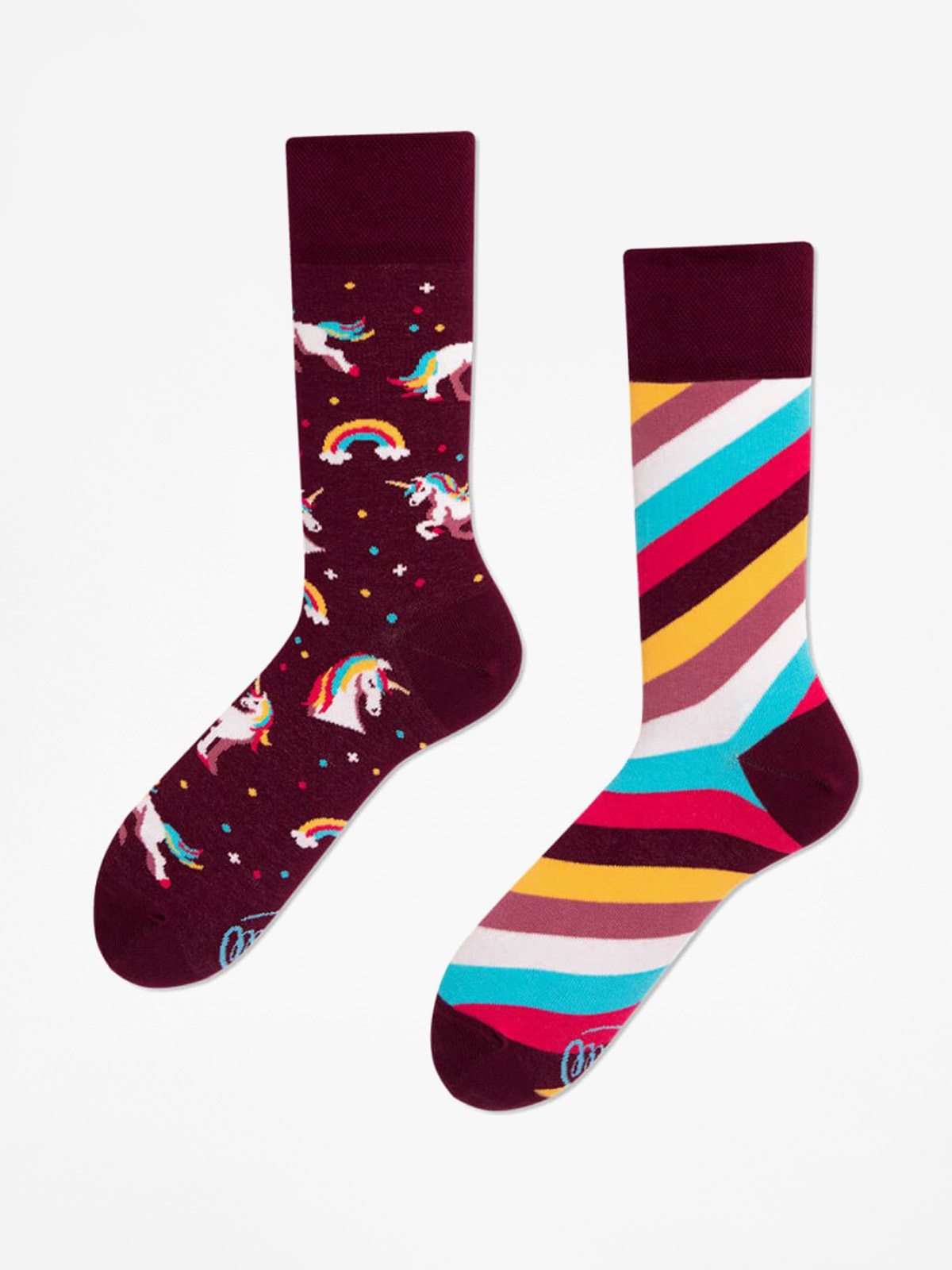 Чорапи Many Mornings The Unicorn (burgundy)