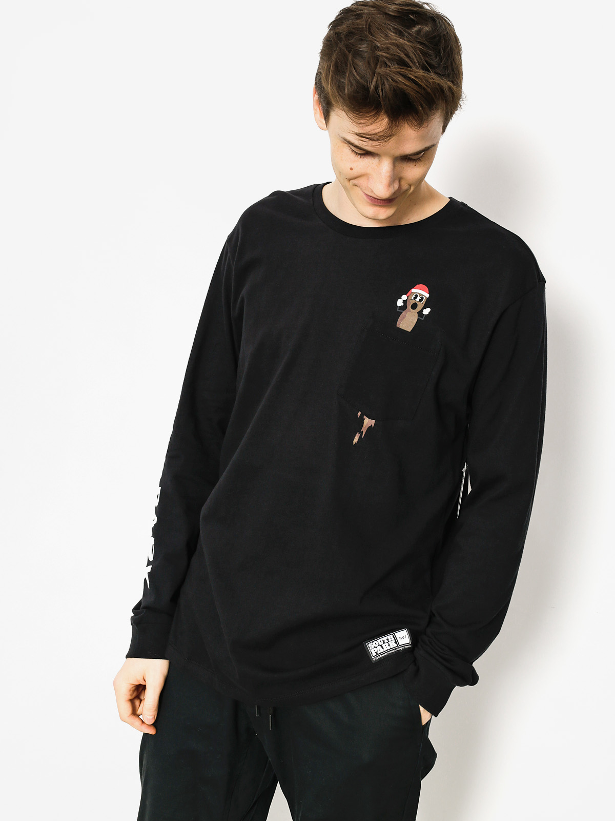 Longsleeve HUF Sp Mr Hanky Pocket (black)