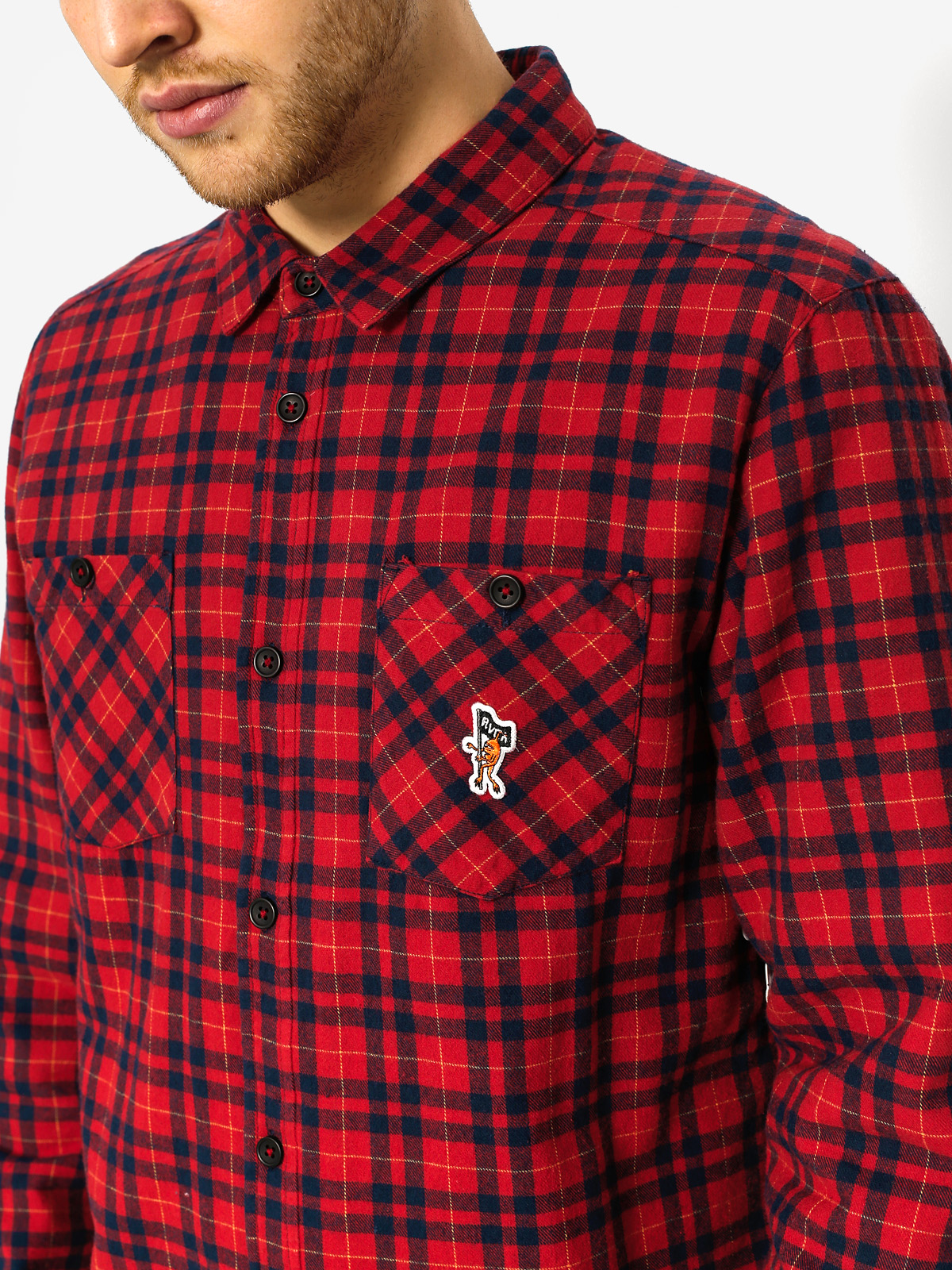 Koszula RVCA Toy Machine Thicknes (red)