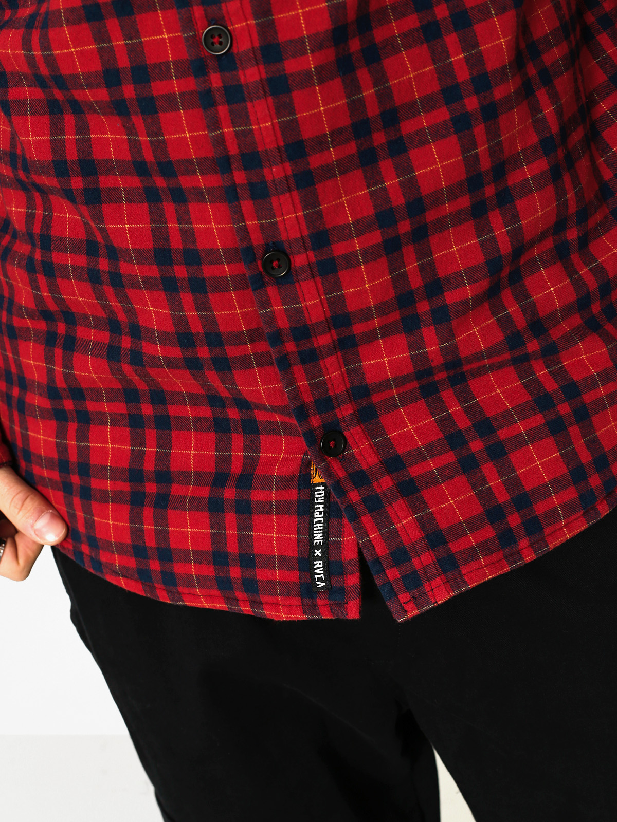 Koszula RVCA Toy Machine Thicknes (red)