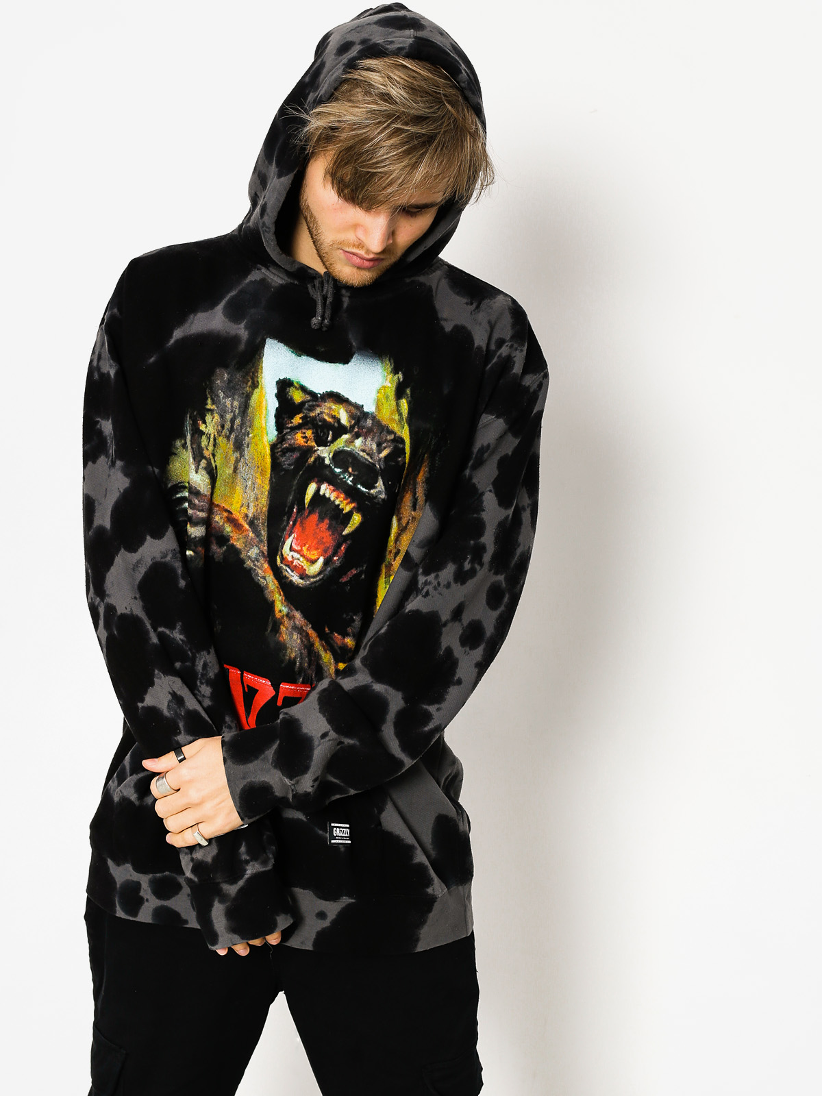 Bluza z kapturem Grizzly Griptape Hunting Season HD (black)