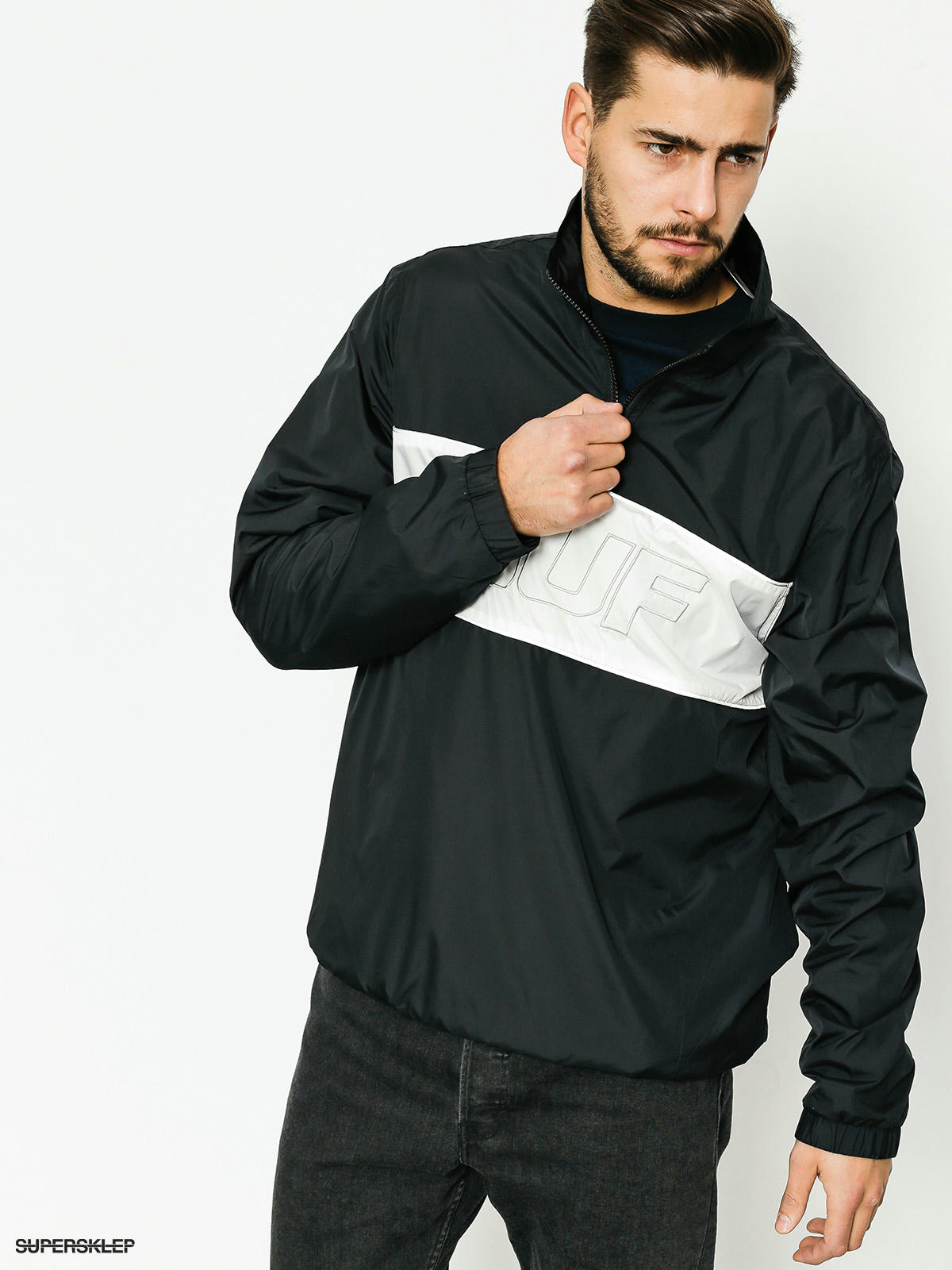 Huf half sale zip jacket