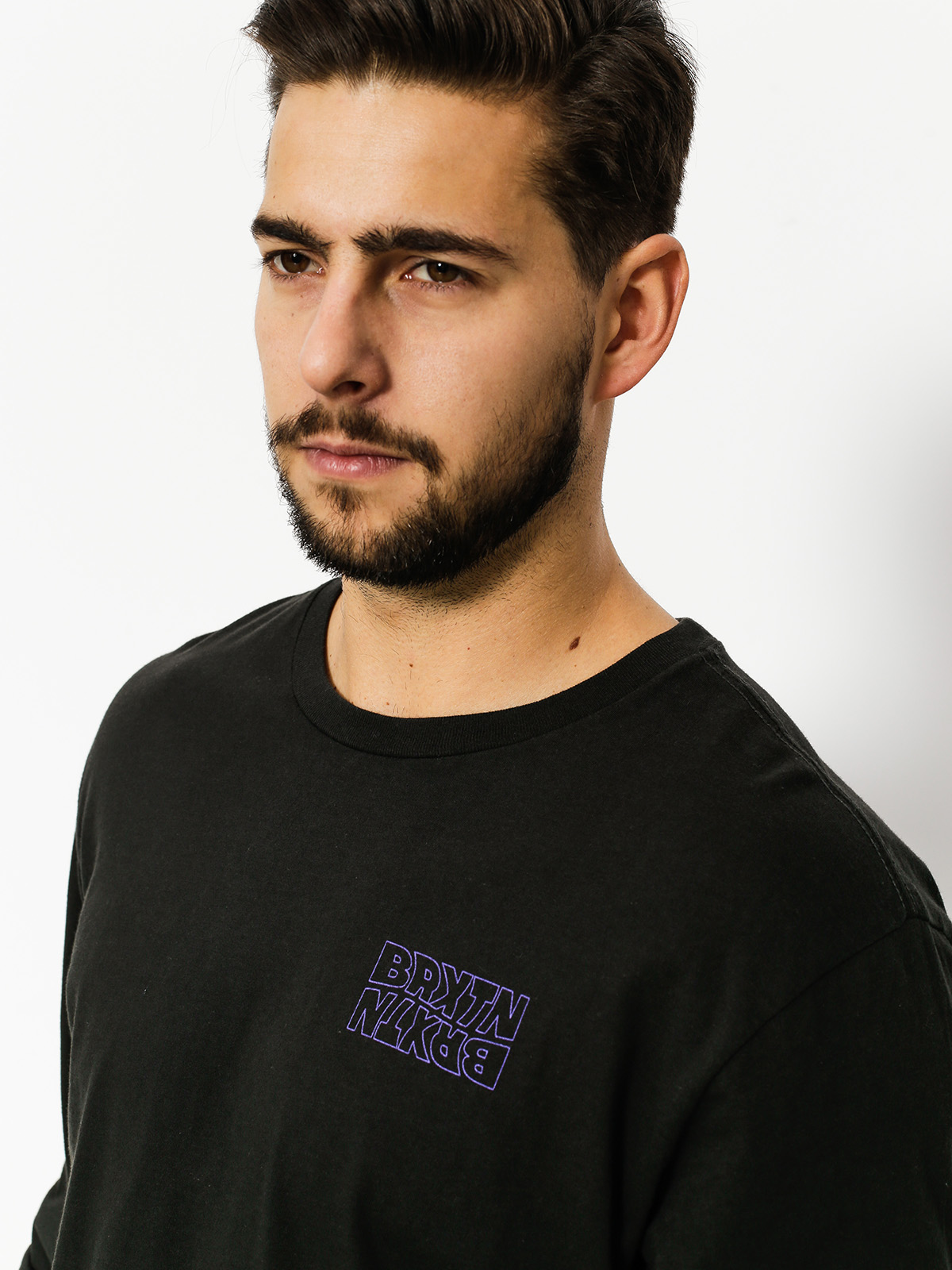 Longsleeve Brixton Vitus Prem (washed black)