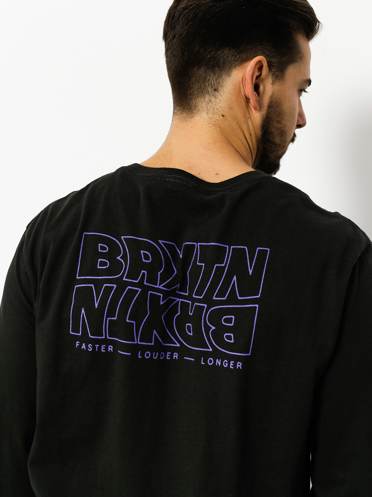 Longsleeve Brixton Vitus Prem (washed black)