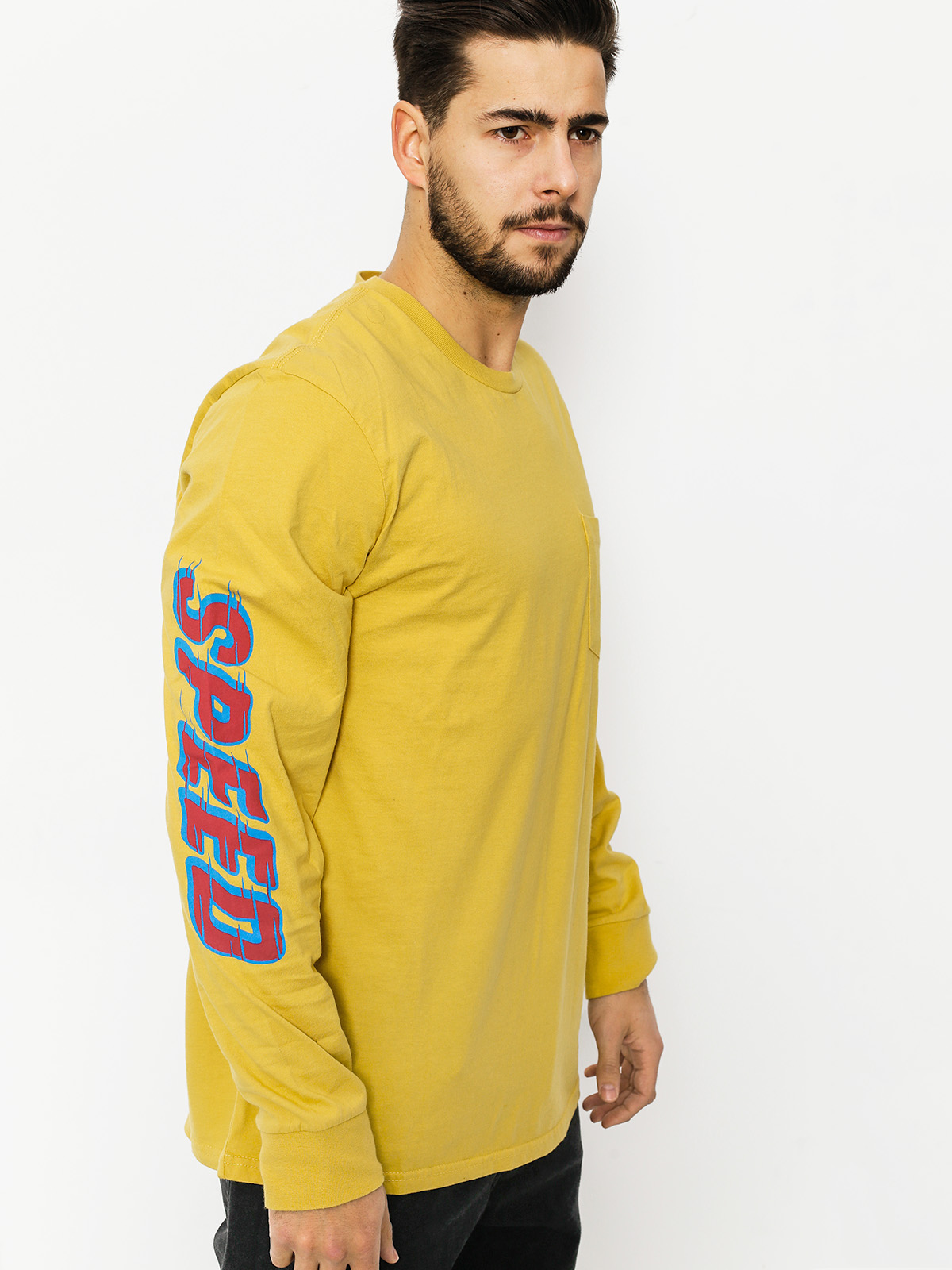 Longsleeve Brixton Accelerate Pkt (washed yellow)