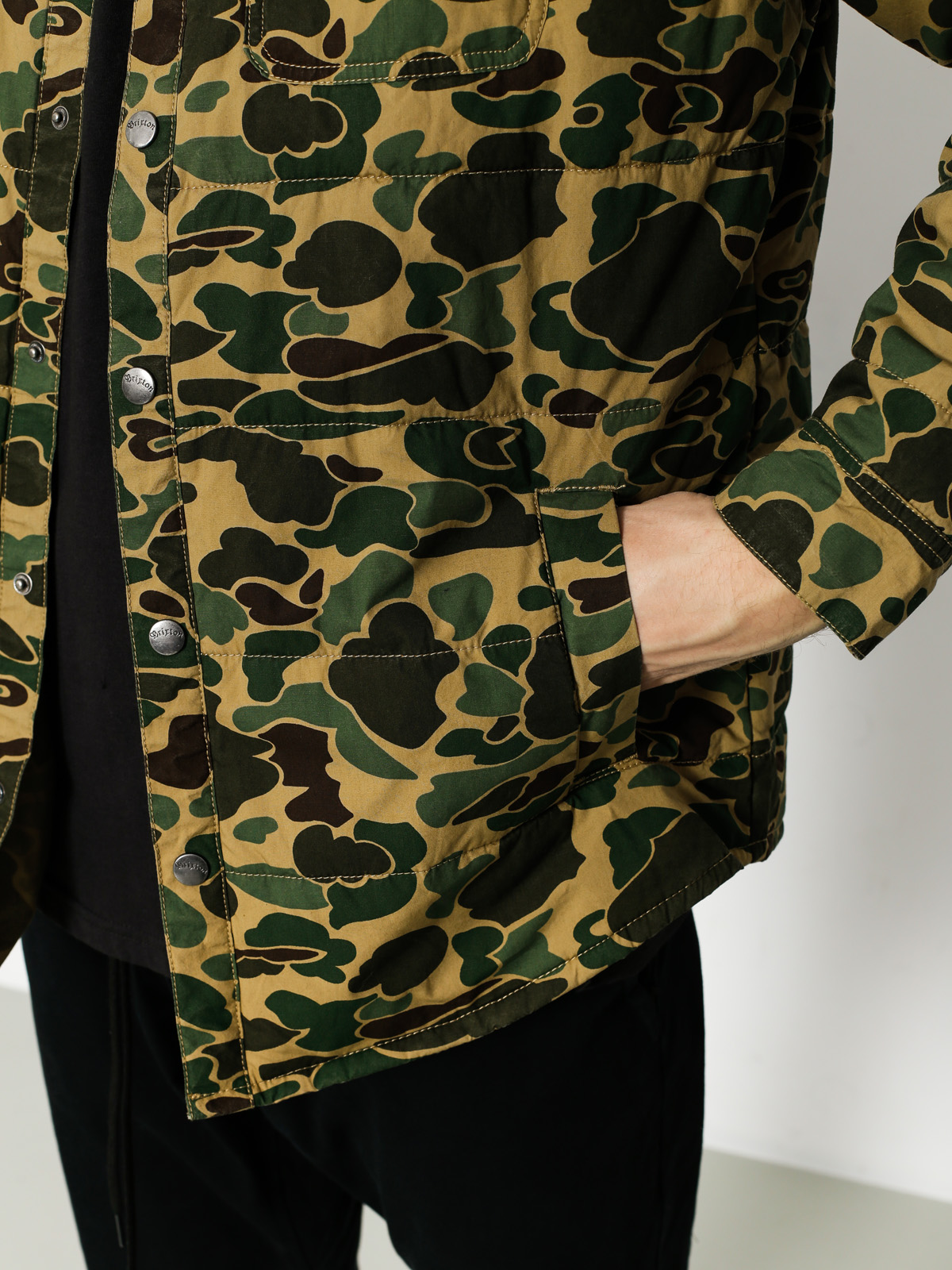 Kurtka Brixton Cass (olive camo)