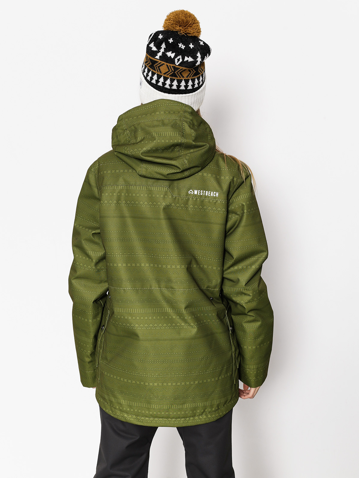 Damska Kurtka snowboardowa Westbeach Crush Jacket (combat green fairisle)