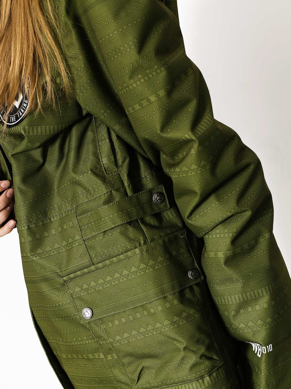 Damska Kurtka snowboardowa Westbeach Crush Jacket (combat green fairisle)