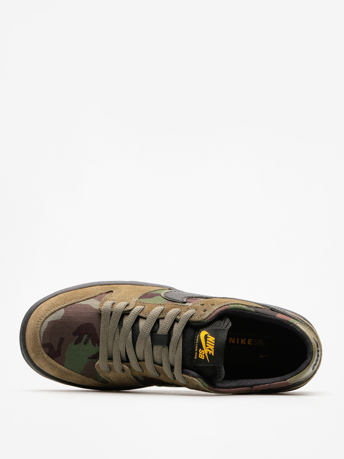 靴 SB ZOOM DUNK LOW PRO MEDIUM OLIVE CAMO Buty Nike SB Zoom Dunk Low Pro (medium olive/black gum light