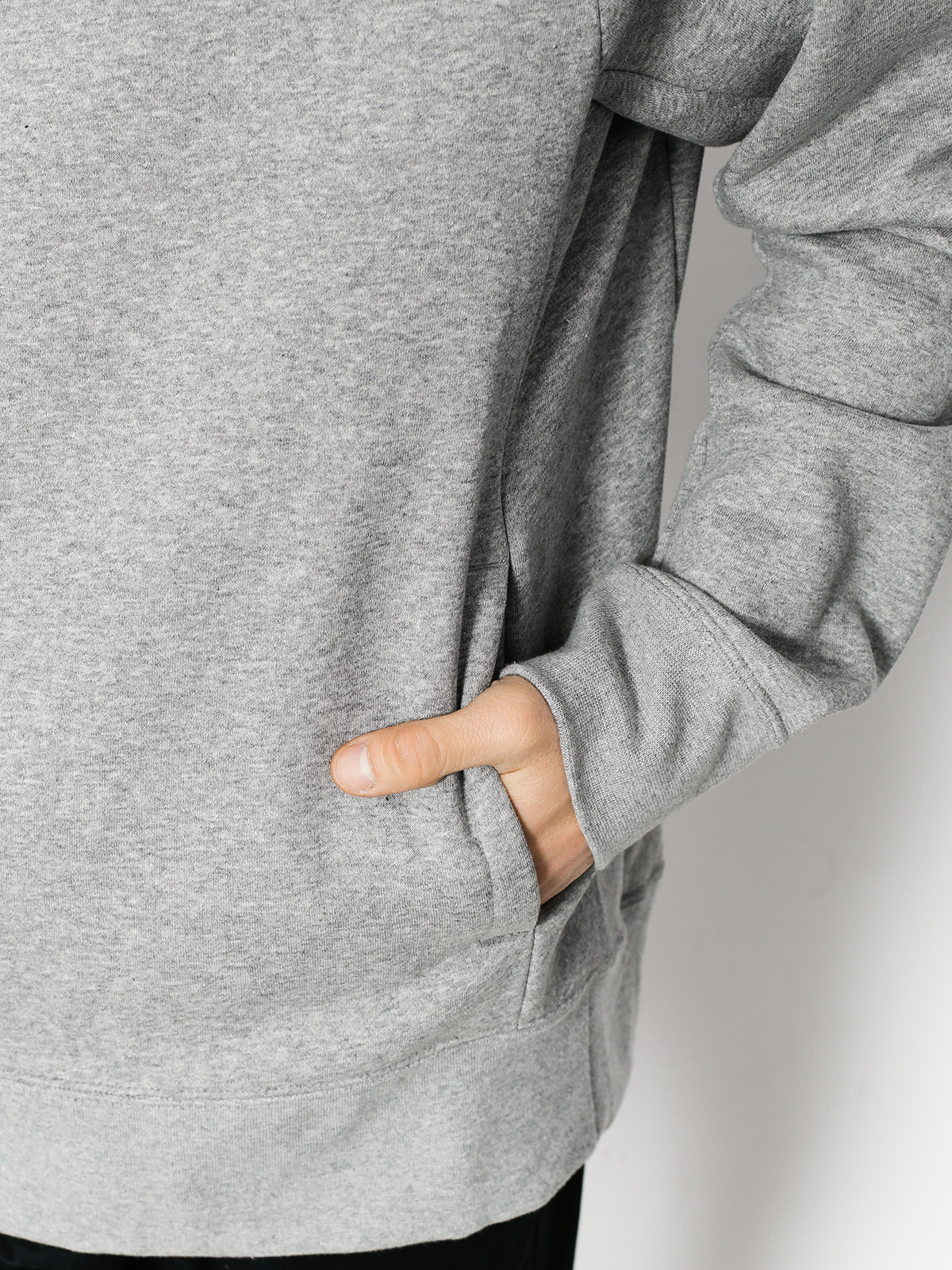 Bluza z kapturem Nike SB Hoodie Icon Hz HD (dk grey heather/black)