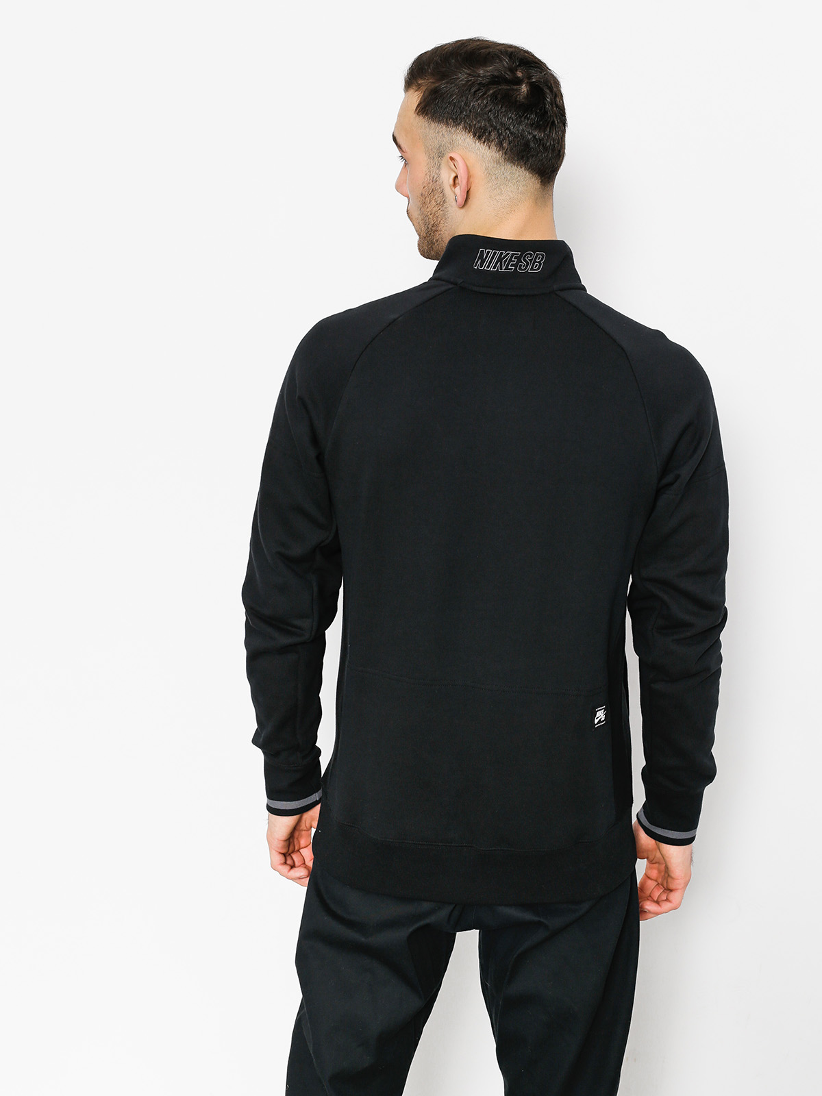 Longsleeve Nike SB Top Evrt Mock Hz (black/dark grey/dark grey)
