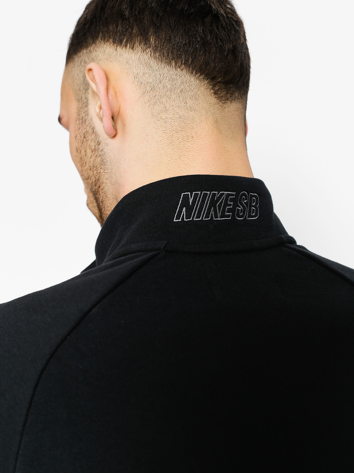 Longsleeve Nike SB Top Evrt Mock Hz (black/dark grey/dark grey)