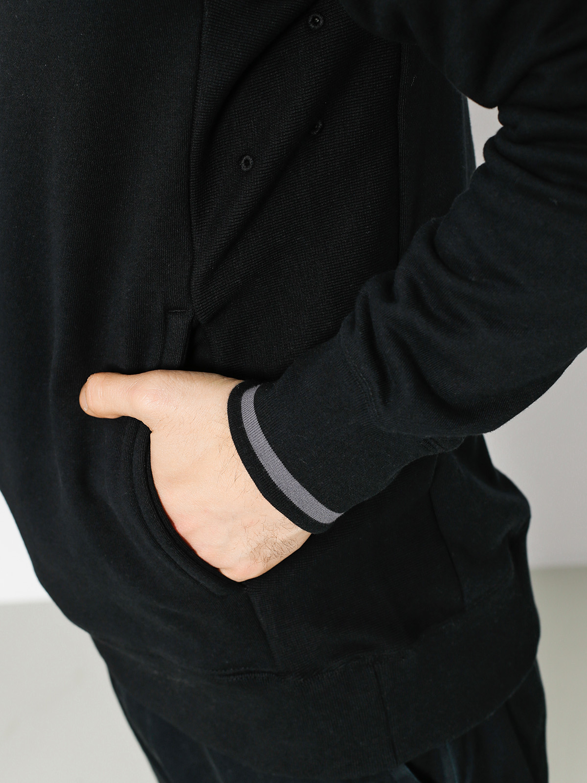 Longsleeve Nike SB Top Evrt Mock Hz (black/dark grey/dark grey)